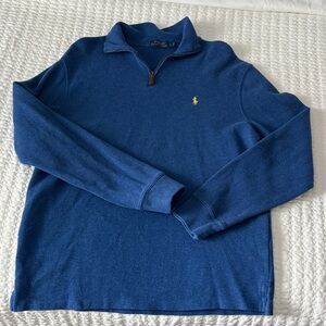 Polo by Ralph Lauren Men's Navy Quarter-Zip Pullover
